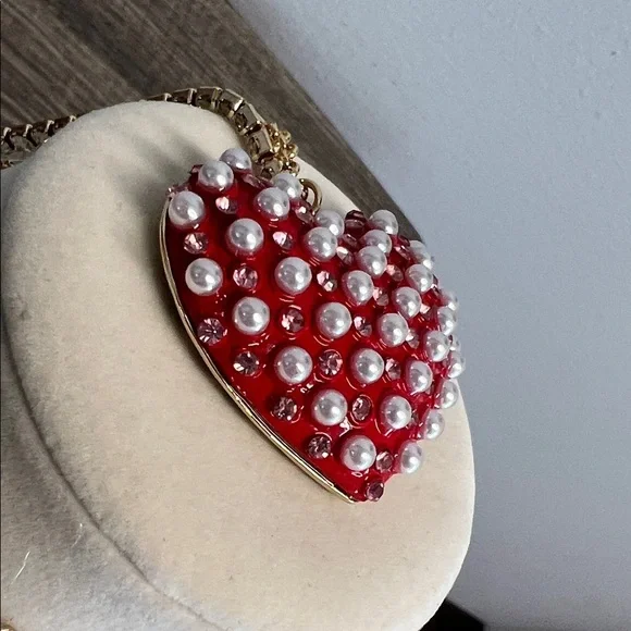 Betsey Johnson | Red Heart Necklace w/ Matching Earrings ♥️ - Picture 11 of 17